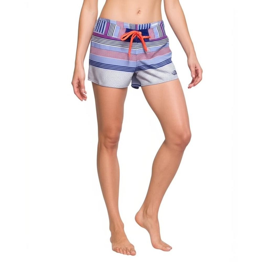 The North Face‎ Board Shorts Quick Dry UPF 50 Drawstring Striped Beachy Active